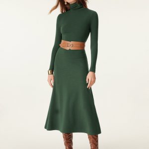 MaxWarm Turtleneck Midi Dress